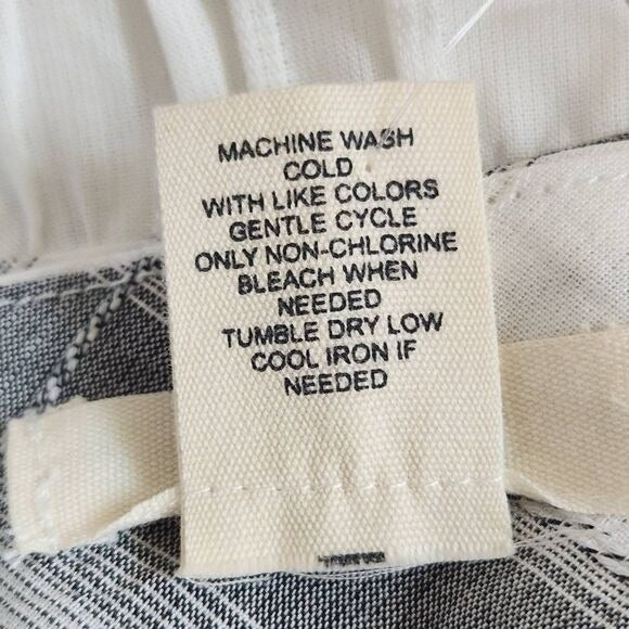 Peyton Primrose Gray Plaid Blouse Size Small Petite