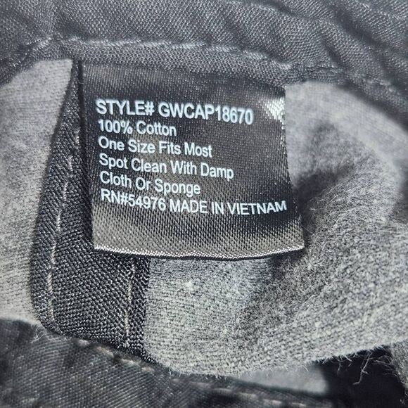 Rae Dunn USA Gray Distressed Baseball Cap One Size Black USA Embroidered Hat