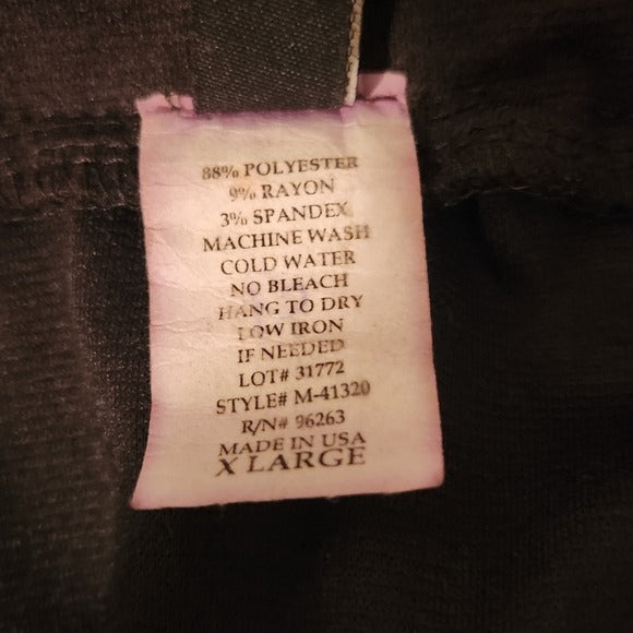 Jason Maxwell Black and Silver Animal Print Pencil Skirt Size XL