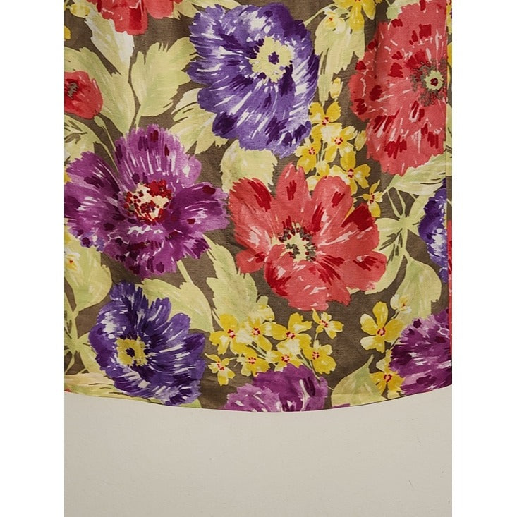 Banana Republic Floral Print Knee Length Straight Skirt Size 8