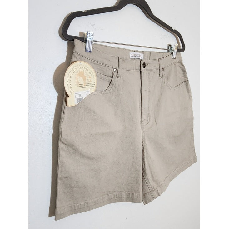 Cherokee Womens Khaki Shorts Size 14 NWT