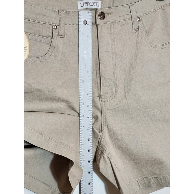 Cherokee Womens Khaki Shorts Size 14 NWT
