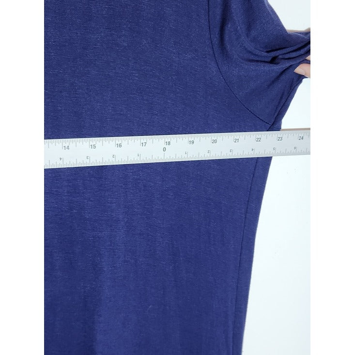 La Vanya Navy Open Cardigan Duster with Layered Ruffle Hem NWT Size 1X