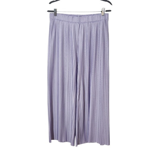 Ann Taylor Light Purple Pleated Wide Leg Pants Size Medium