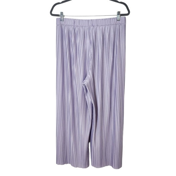 Ann Taylor Light Purple Pleated Wide Leg Pants Size Medium