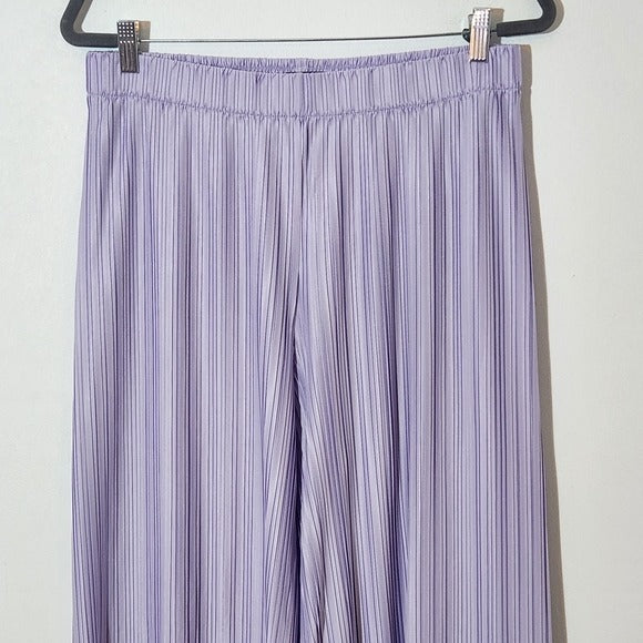 Ann Taylor Light Purple Pleated Wide Leg Pants Size Medium