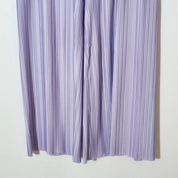 Ann Taylor Light Purple Pleated Wide Leg Pants Size Medium