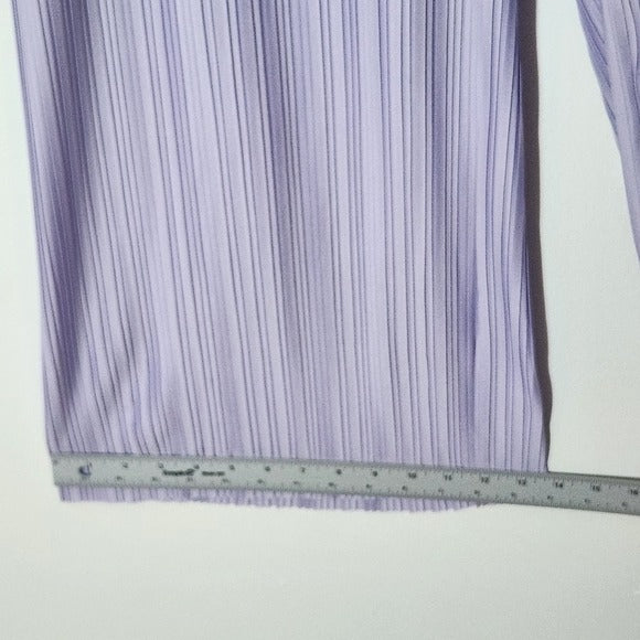Ann Taylor Light Purple Pleated Wide Leg Pants Size Medium