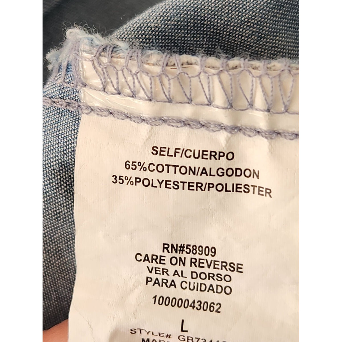Gianni Bini Chambray Blue Sleeveless Wide Leg Jumpsuit Size Large
