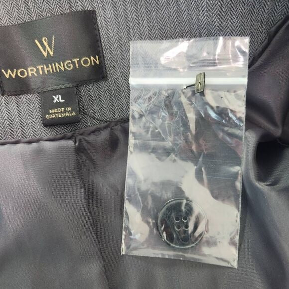 Worthington Gray Blazer NWOT Size XL Classic Gray Women's Blazer