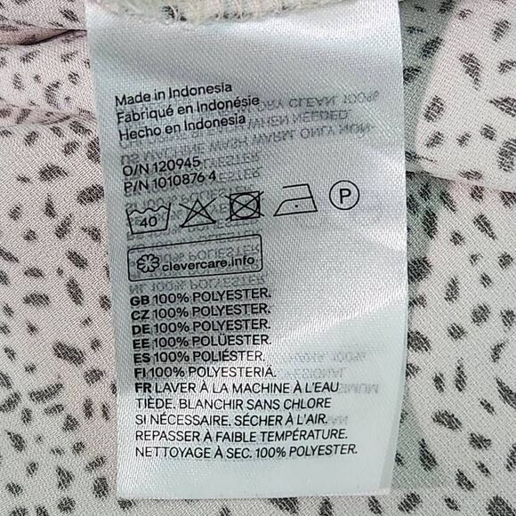 H&M Mama Maternity Blush Satin Midi Dress Size Large Wedding Guest Dress