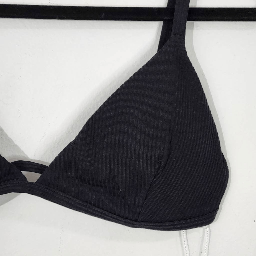Andie Black Bikini Swim Top NWT Size XL Black Swimwear Andie Swim Top