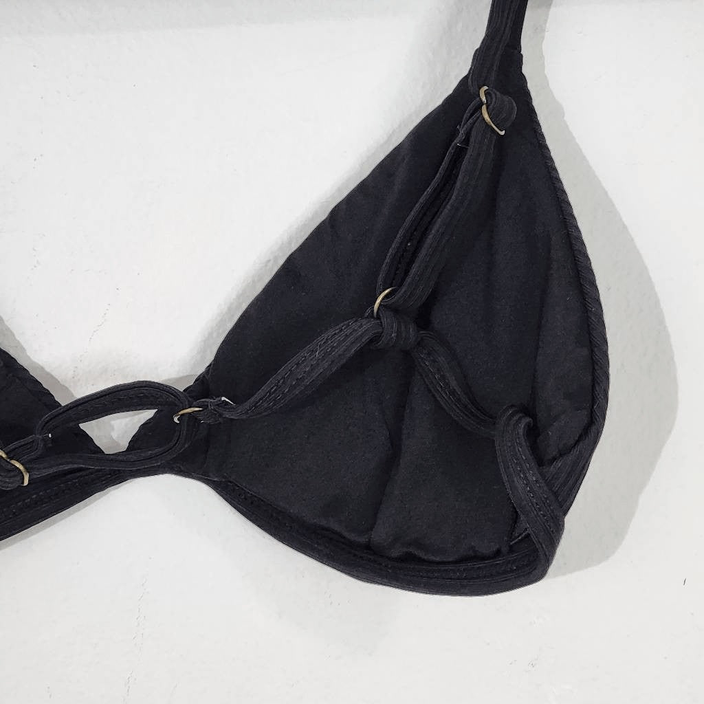 Andie Black Bikini Swim Top NWT Size XL Black Swimwear Andie Swim Top