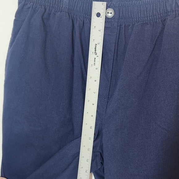 Woman Within Navy Pull-On Chino Pants Size 16 Petite