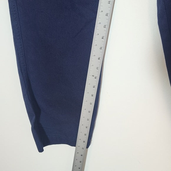 Woman Within Navy Pull-On Chino Pants Size 16 Petite