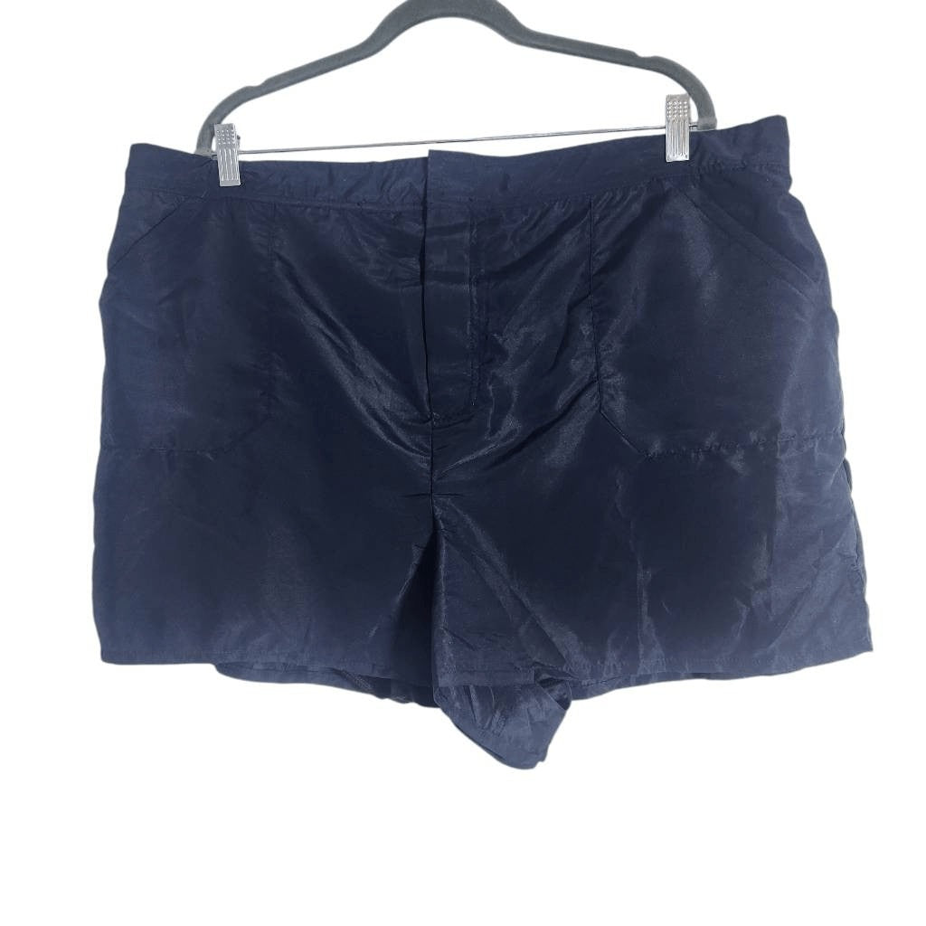 Aquabelle Women's Navy Swim Short NWT Size 24 Plus Size Swim Short