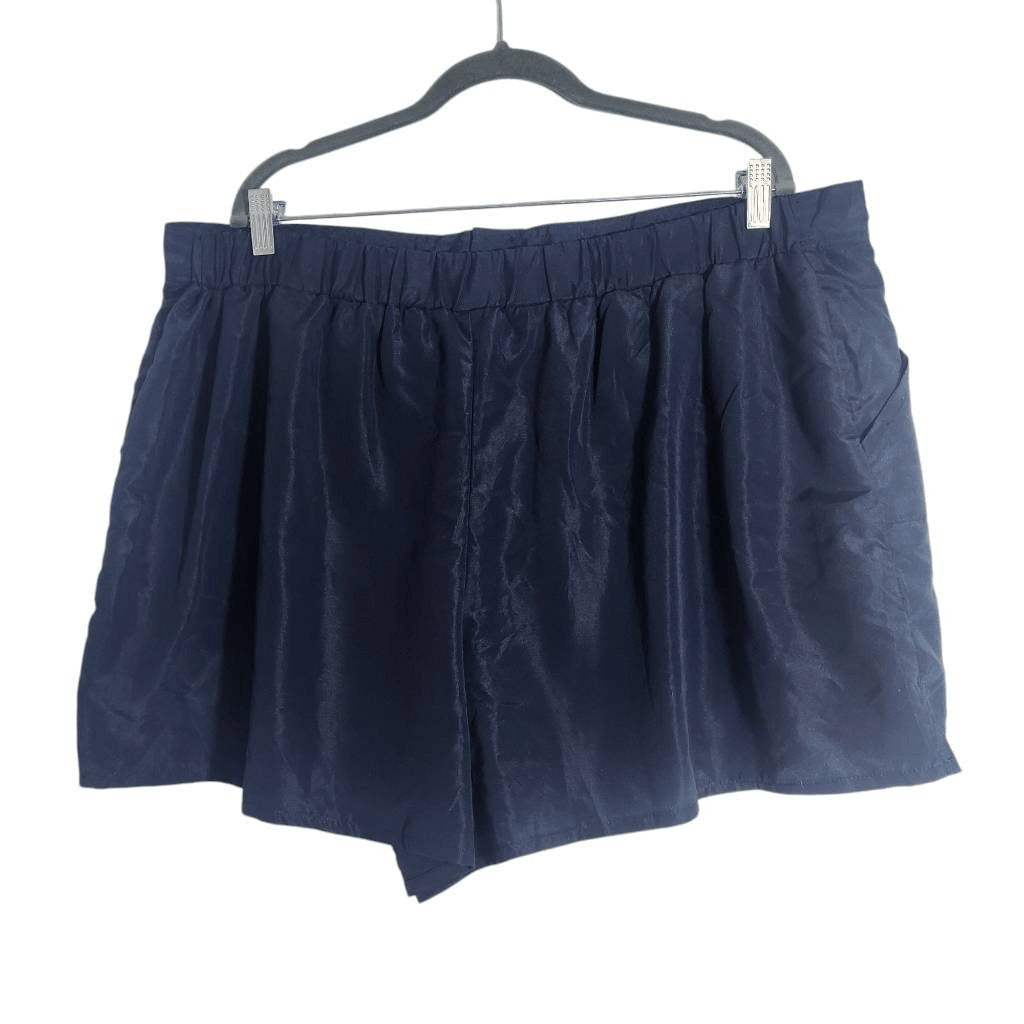 Aquabelle Women's Navy Swim Short NWT Size 24 Plus Size Swim Short