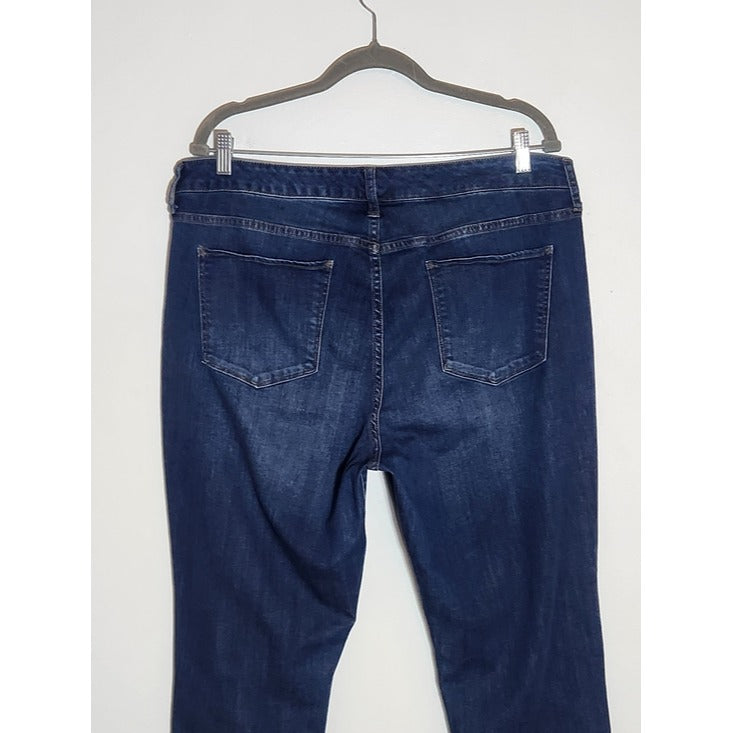 a.n.a Dark Wash Mid Rise Skinny Jeans Size 18W