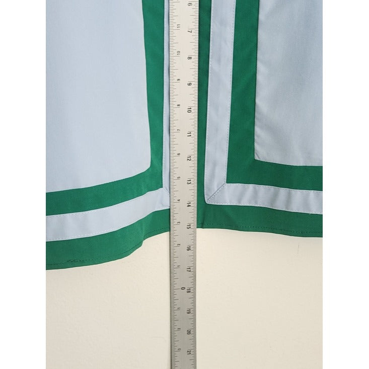 Light Blue and Green Sporty Matching Set Wide Leg Pants and Tank Top Size Small