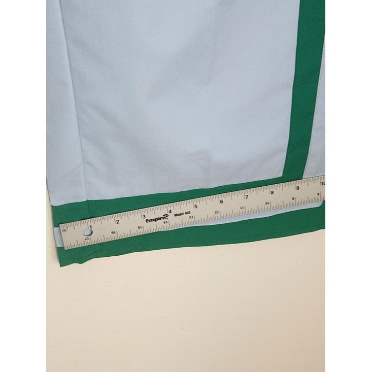 Light Blue and Green Sporty Matching Set Wide Leg Pants and Tank Top Size Small