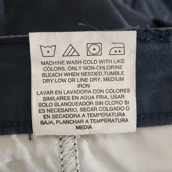 Wrangler Navy Men's Shorts with Sword Fish Print Size 34 Preppy Fishing Shorts