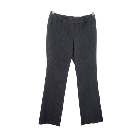 Ann Taylor Gray Pinstripe Trousers NWT Size 8 Gray Stripe Dress Pants
