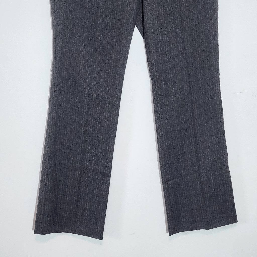 Ann Taylor Gray Pinstripe Trousers NWT Size 8 Gray Stripe Dress Pants