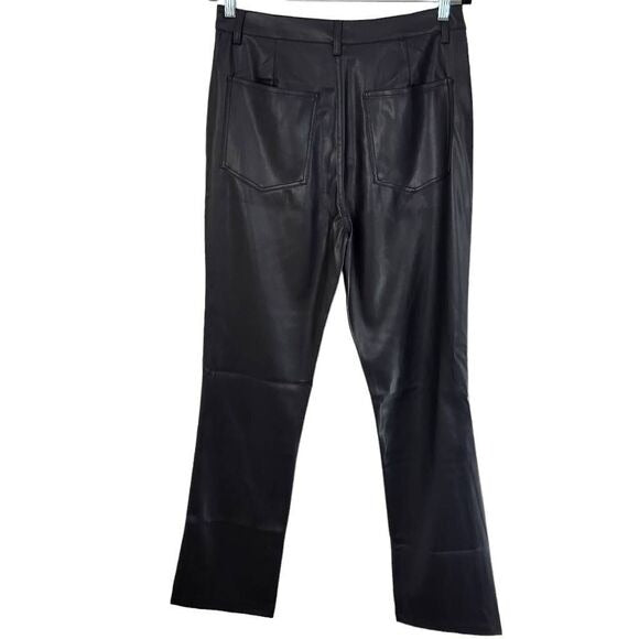 WeWoreWhat Black Vegan Leather Pants Size 31 faux leather pants New