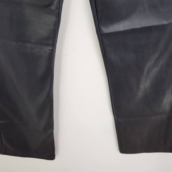 WeWoreWhat Black Vegan Leather Pants Size 31 faux leather pants New