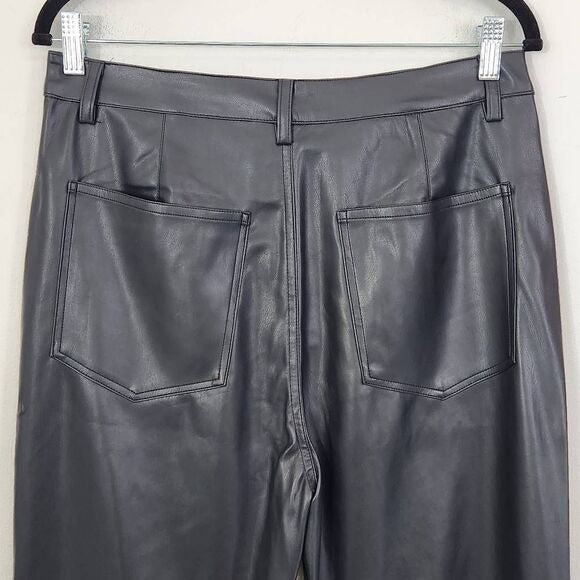 WeWoreWhat Black Vegan Leather Pants Size 31 faux leather pants New