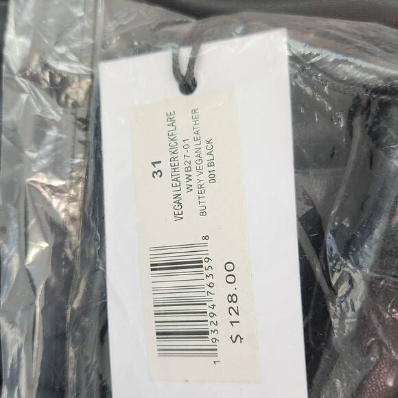 WeWoreWhat Black Vegan Leather Pants Size 31 faux leather pants New