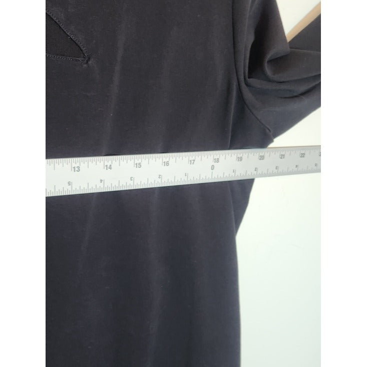 Express Black Sheer Mesh Long Sleeve Bodysuit Size XL