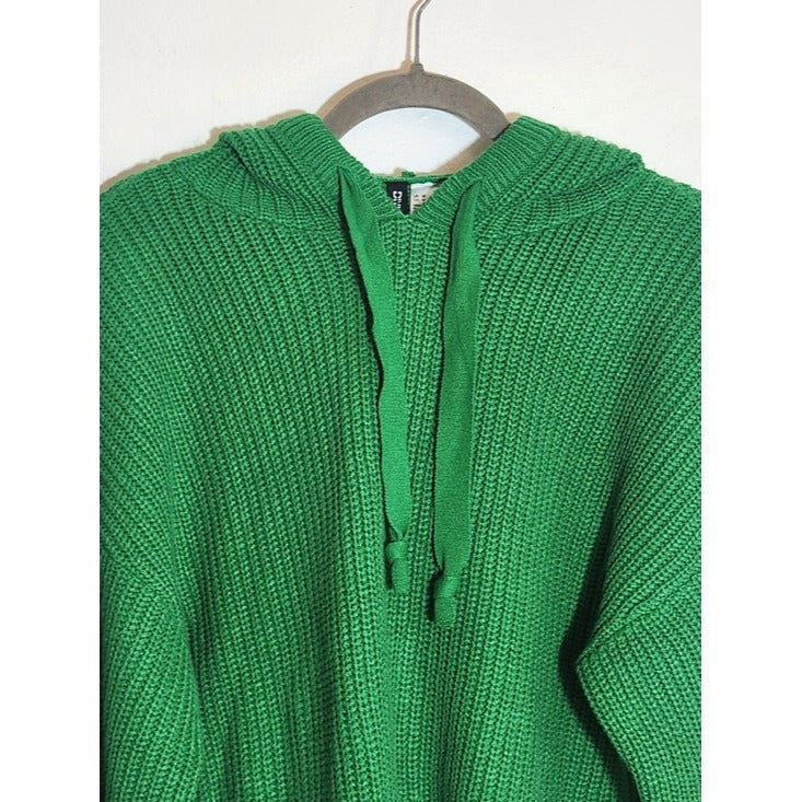 Divided Kelly Green Cropped Sweater Hoodie Size Medium