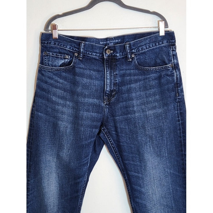 Banana Republic Mens Slim Straight Jeans Size 36 x 34