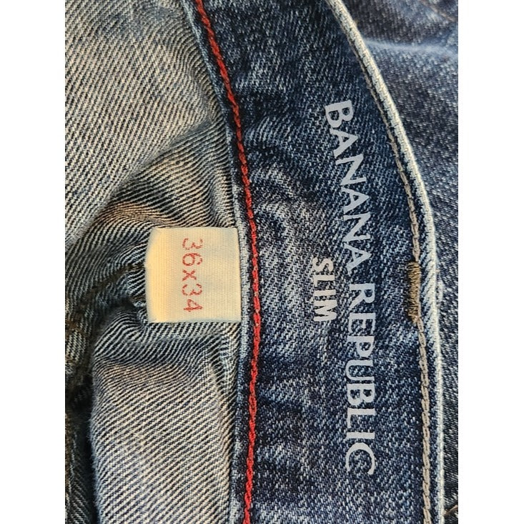 Banana Republic Mens Slim Straight Jeans Size 36 x 34