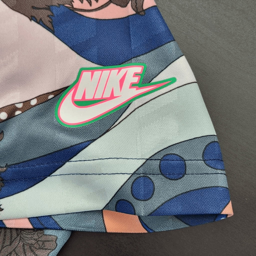 Nike Colorful Print Short Sleeve Cropped Tee Size Medium Nike Icon Tee