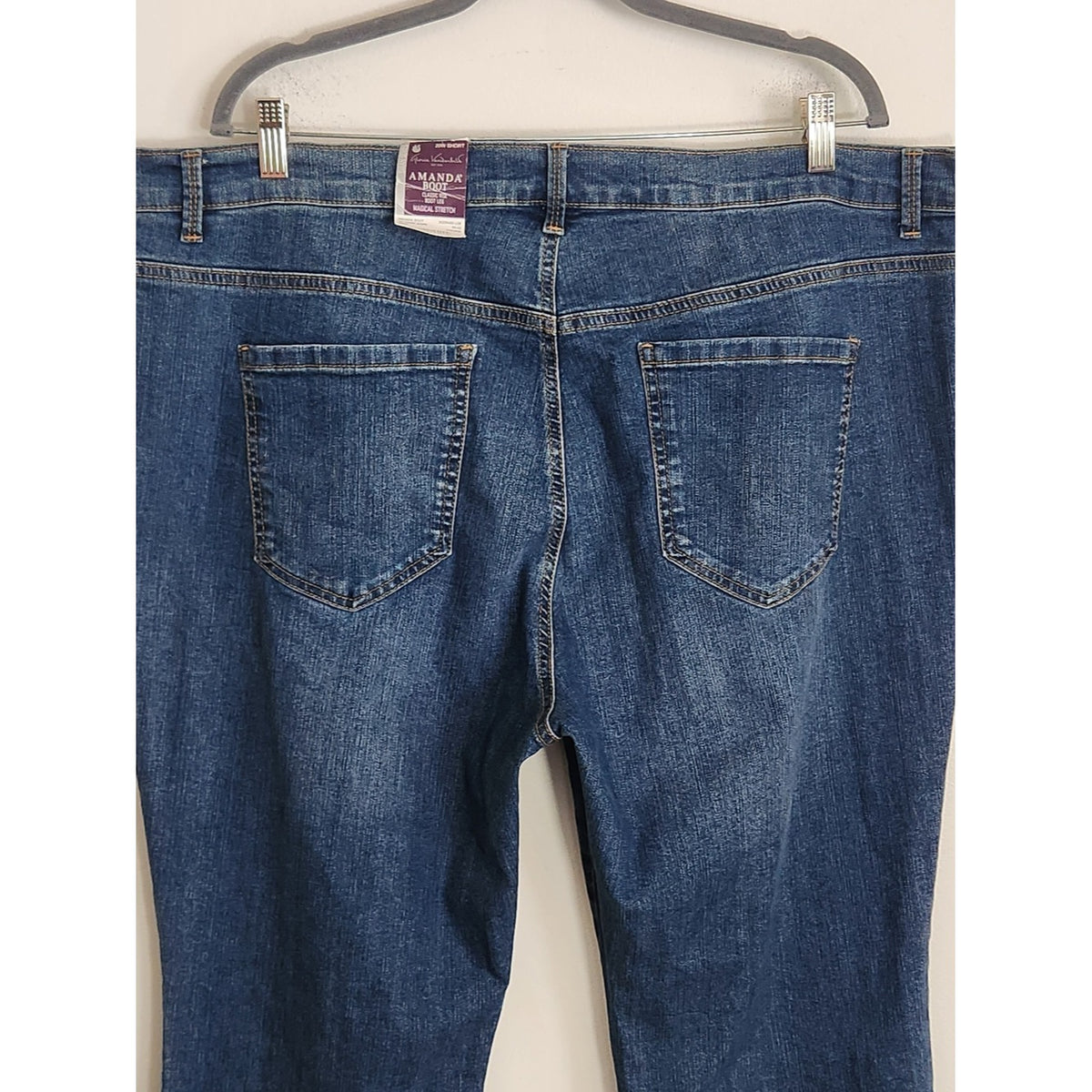 Gloria Vanderbilt Medium Wash Classic Rise Bootcut Jeans NWT Size 20W Short