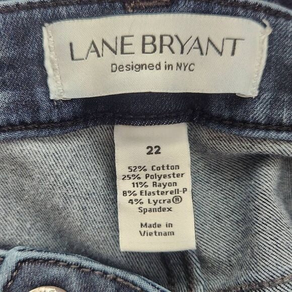 Lane Bryant Cropped Jeans Size 22 Plus Size