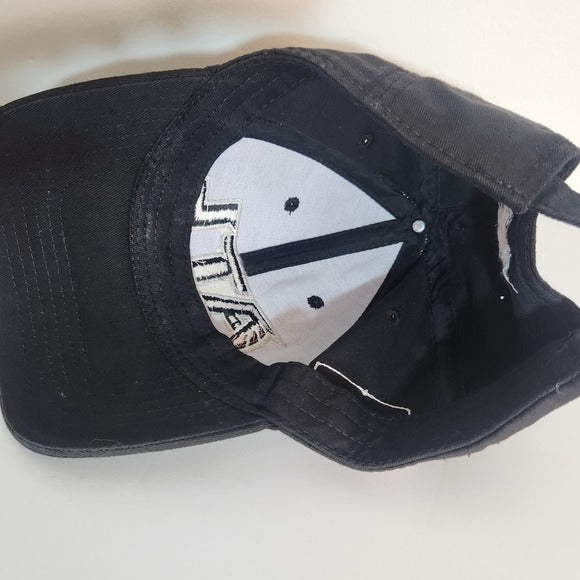 ATL Falcons Black Adjustable Baseball Hat One Size