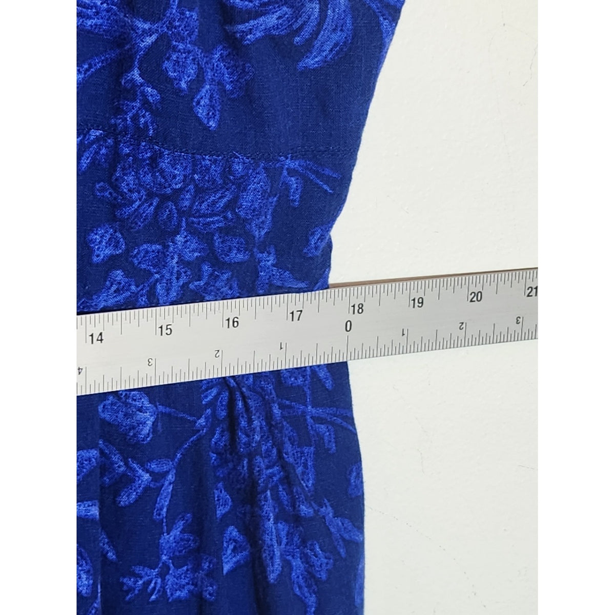 Universal Thread Blue Floral Midi Dress with Adjustable Straps Size Large
