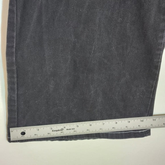 Fashion Nova Black Wide Leg Cargo Denim Size 9