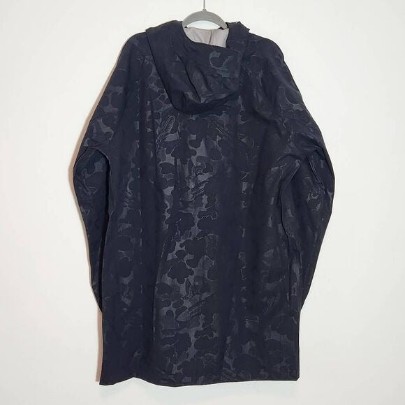 Columbia Waterfowl Print Black Waterproof Parka Jacket Size XL NWT