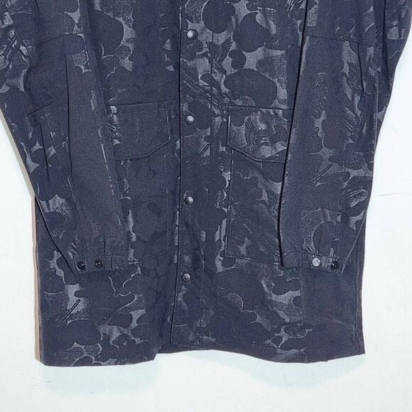 Columbia Waterfowl Print Black Waterproof Parka Jacket Size XL NWT