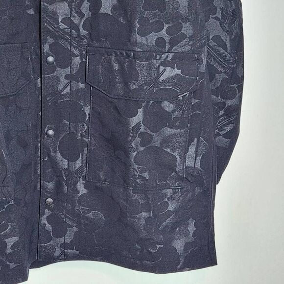 Columbia Waterfowl Print Black Waterproof Parka Jacket Size XL NWT