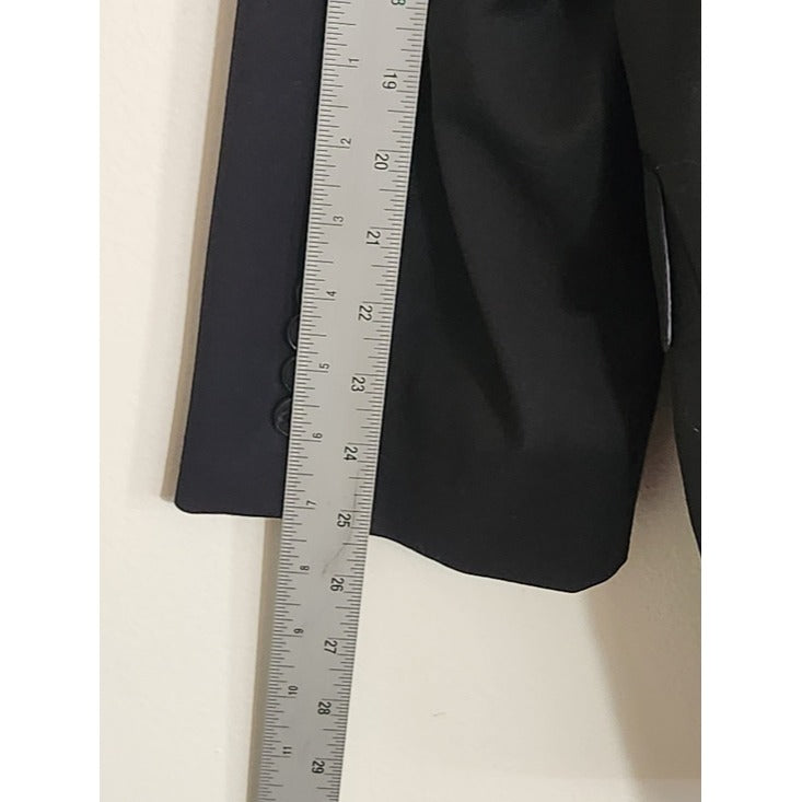 Jos. A. Bank Reserve Collection Black 100% Wool Blazer Size 46R