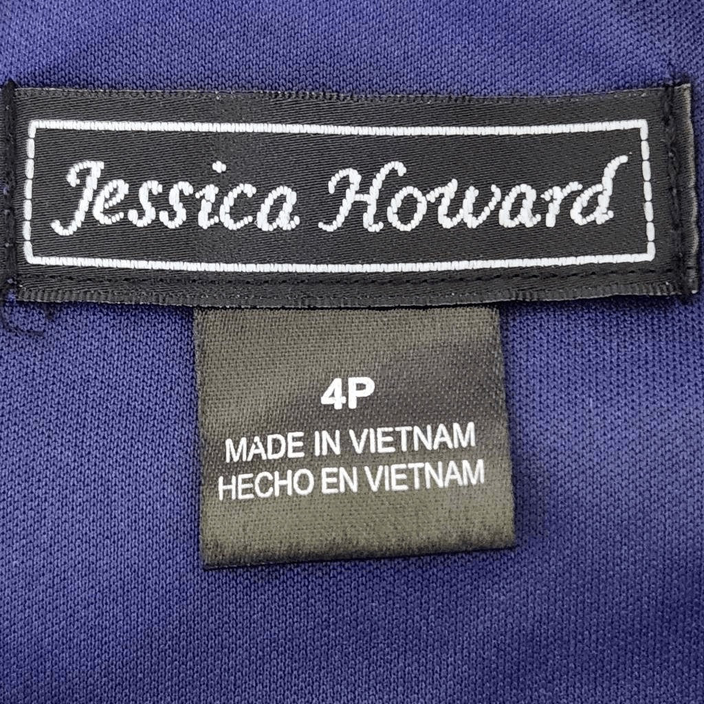 Jessica Howard Colorful Sheath Dress Size 4 Petite Wedding Guest Dress