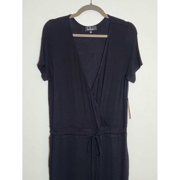 Lulus Black Surplice Jumpsuit Size Large NWT