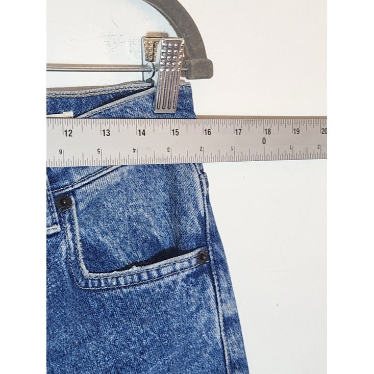 Rails The Topanga High Rise Straight Jeans Medium Wash Cut Off Hem Size 30