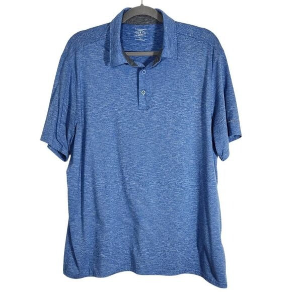 G.H. Bass & Co. Blue Short Sleeve Polo Shirt Size Large Bass Blue Polo Shirt