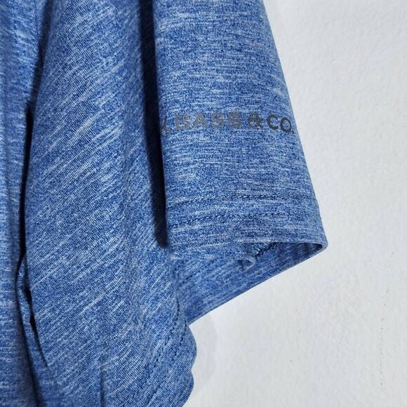 G.H. Bass & Co. Blue Short Sleeve Polo Shirt Size Large Bass Blue Polo Shirt